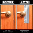 thumbnail image 4 of 3 x 11" Latch Guard Plate Cover Iron Latch Guard Security Plate Door Security Strike Plate Latch Protector, Against Forced Entry Easy to Install(4 Pcs), 4 of 6