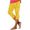 Yellow, variant on TFEOQRY Women's Yoga Pants Elastic Casual Printed Capris Pants Medium Waist Trousers Green