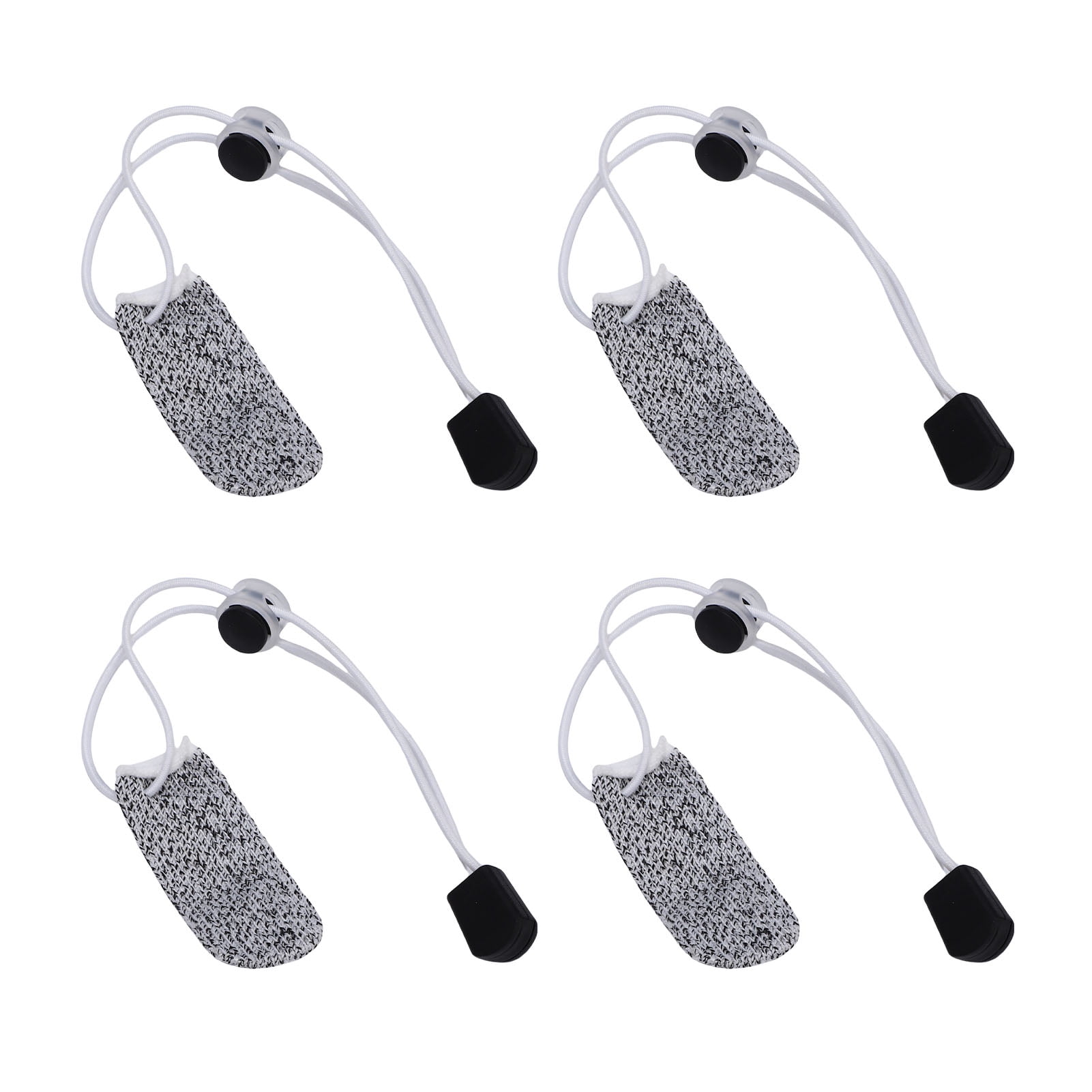 Premium 10 Pcs HPPE Single Finger Fishing Glove Protective Shield Anti Slip Scratch Proof Adjustable Breathable Outdoor Angling Casting Accessory Set (10.6 inches / 27 cm)