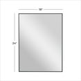 thumbnail image 3 of DecMode 18" x 24" Black Wall Mirror with Thin Frame, 3 of 7
