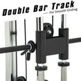 thumbnail image 5 of Euroco LAT Pull Down and Row Cable Machine, 350 lbs Resistance, Adjustable Foam Rollers, Silver, 5 of 9