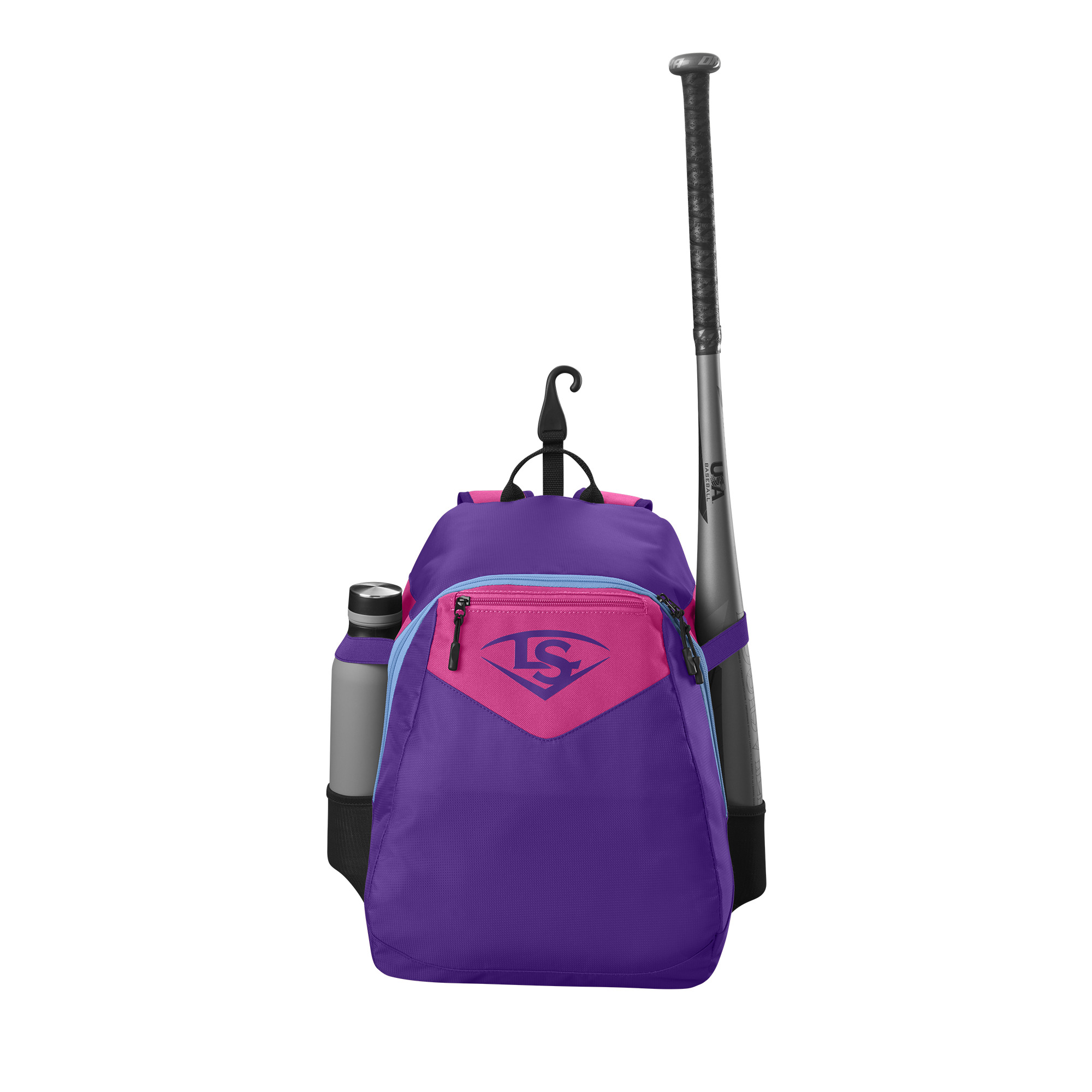 Louisville Slugger Genuine V2 Baseball/Softball Bat Bag - Holds up to 2 Bats, Purple