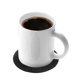 thumbnail image 2 of 4 Pcs Glass Desk Mat Record Coasters For Drinks Music Coaster Mat Heat Resistant Coasters, 2 of 3