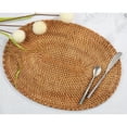 thumbnail image 3 of Saro Lifestyle Woven Rattan Placemats (Set of 4), 3 of 5