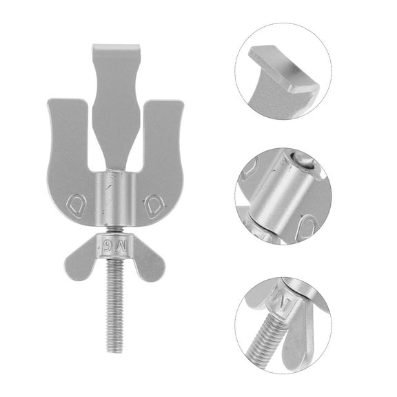 DEEPCRAFF Portable Door Lock For Home Hotel Use Anti-Forced Entry Silver 1Pack