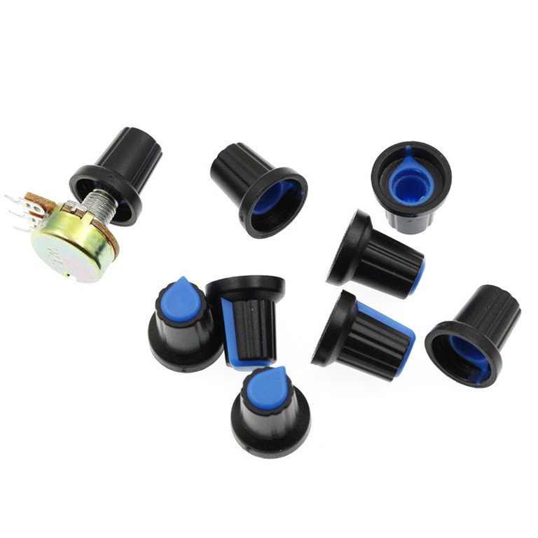 WH148 500K Ohm Variable Resistors Single Turn Rotary Carbon Film Taper WH148 500K Ohm Variable Resistors Single Turn Rotary Carbon Film Taper