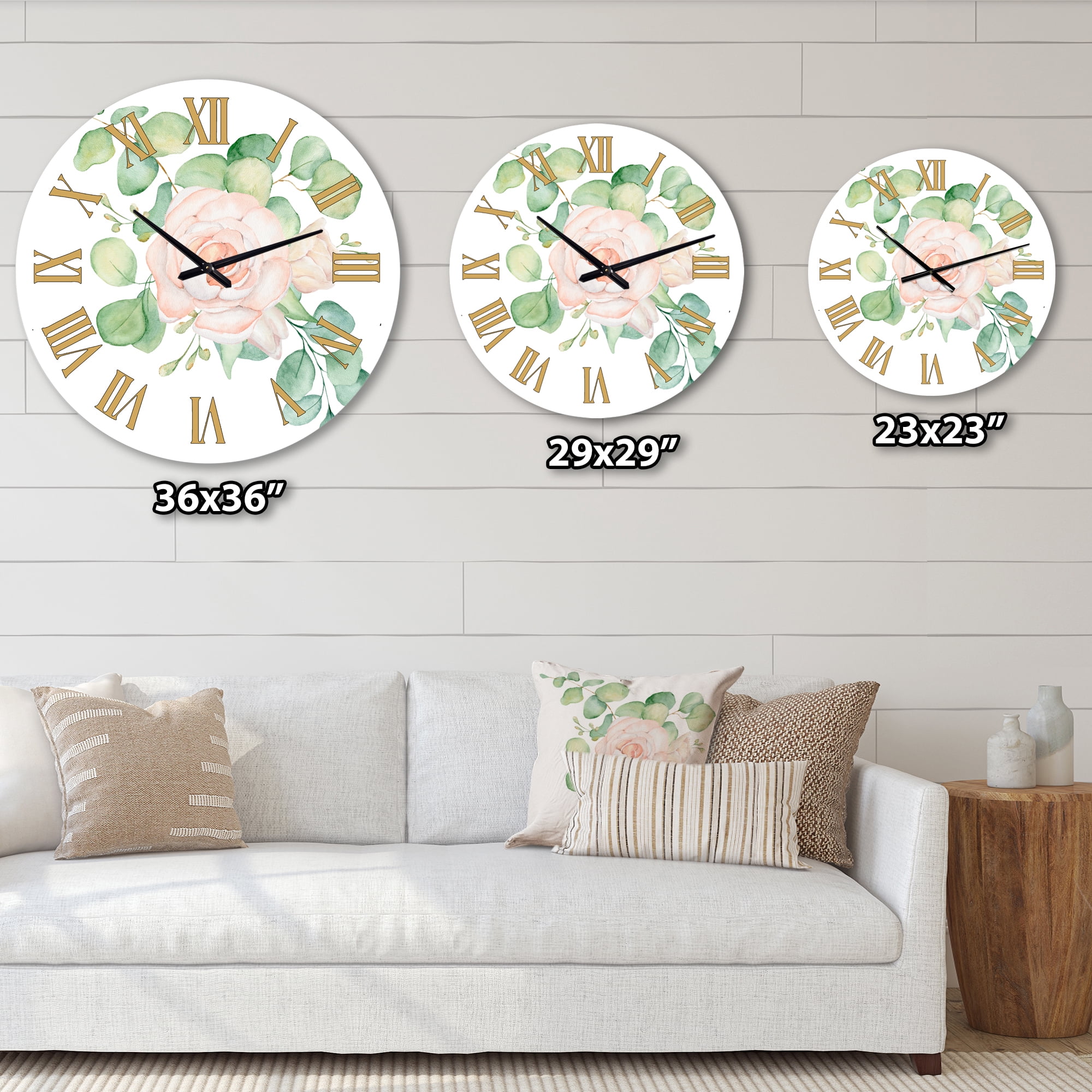 Designart 1 in Quartz Traditional Wall Clock
