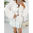 thumbnail image 2 of Women Oversized Button Down Cardigan Chunky Knit Long Sleeve Sweater, 2 of 6