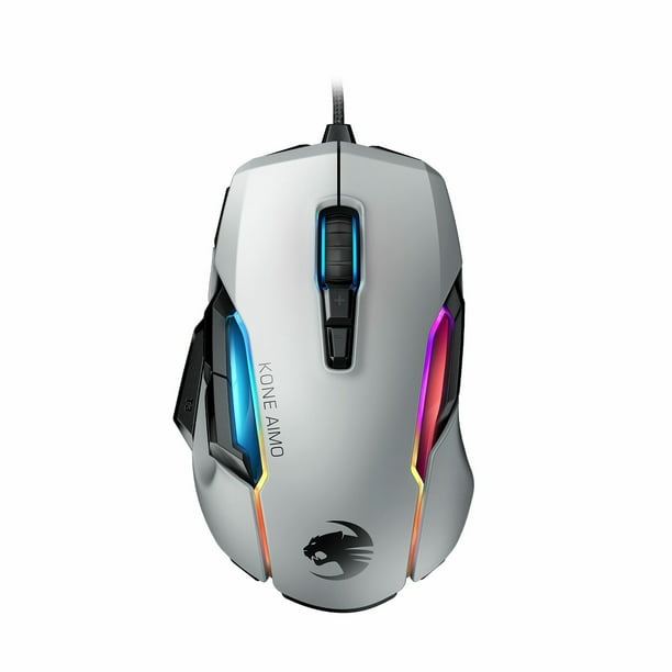 Roccat Roc 11 0 We Kone Aimo Remastered Rgba Smart Customization Gaming Mouse White Walmart Com