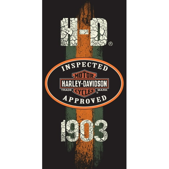 Beach Towel Oversize Bath Beach Pool Towels Cotton Velour Size 30"x60", Harley Davidson Retro, Size: One Size