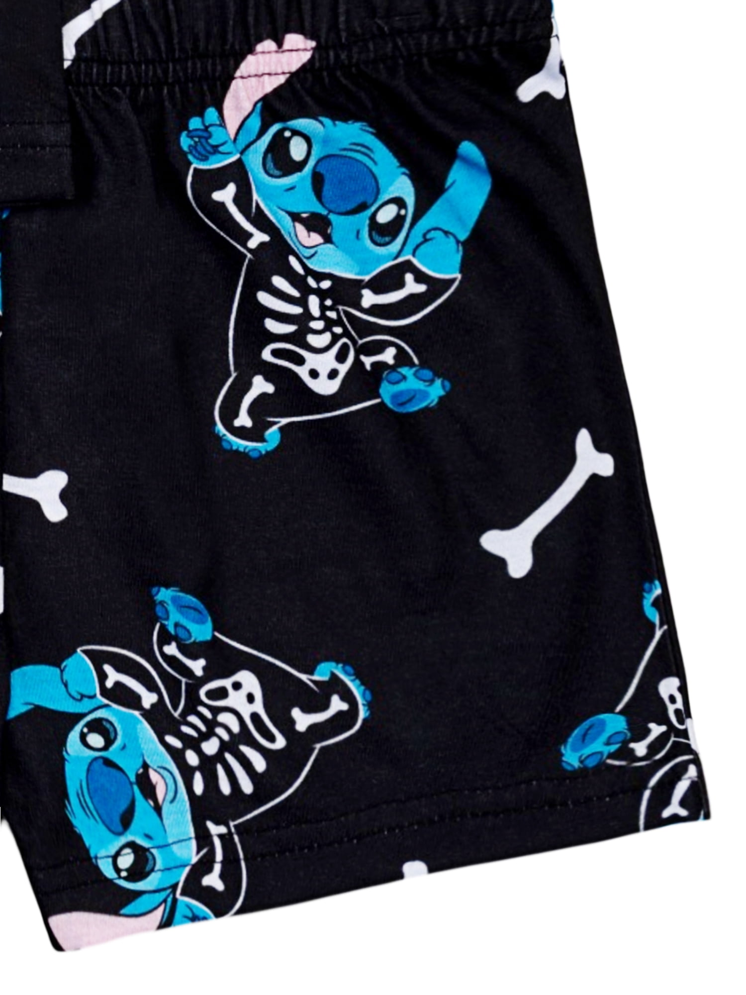 Lilo & Stitch Girls Short Sleeve Top and Short Pajama Set, 2-Piece, Sizes 4-12