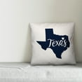thumbnail image 4 of Creative Products Blue and White Texas Pride 16x16 Spun Poly Pillow, 4 of 4