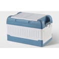 thumbnail image 2 of Coffre coffre de Voiture Boîte de Rangement 2 Couvercles Pliable Multi Compartiments en Plastique Organisateur de Stockage de Voiture avec Sac Étanche, 2 of 5