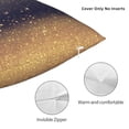 thumbnail image 3 of Pofeuu Gold Black Glitter Print Double-sided plush pillowcase Square Throw Pillow Covers Pillows Cover for Living Room Bedroom Sofa Couch Cushion Cover（No pillow core）-22"x22", 3 of 7
