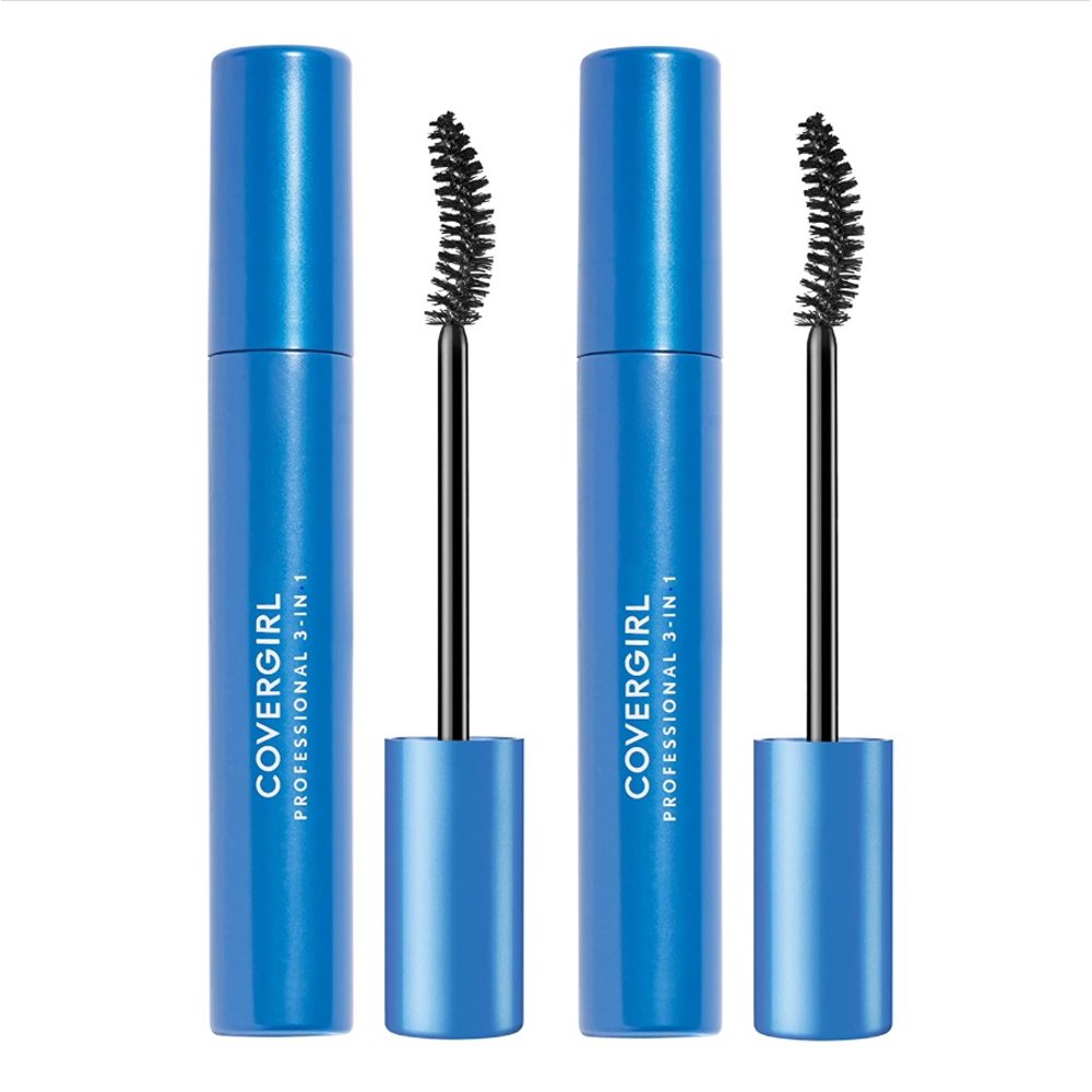 (2Pack) COVERGIRL Professional AllinOne Curved Brush Mascara, Black