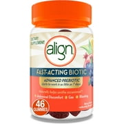 Align Advanced Prebiotic Supplement, Fast-Acting Biotic Gummies for Women and Men, Works in As Little As 7 Days*, 46 Gummies