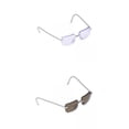 thumbnail image 1 of 2 Pieces 1:6 Action Figure Male Doll Sunglasses Toys Alloy Glasses Decor Macarena Gafas de sol, 1 of 8