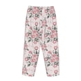thumbnail image 5 of Goofa Rose Flowers Printed Soft Pajama Pants for Women, Wide Leg Comfy Casual Lounge Yoga Pants-Large, 5 of 9