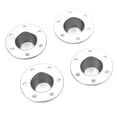 thumbnail image 3 of Cache de Moyeu de Roue, Alliage d'Aluminium Performance Stable Finition Exquise Enjoliveurs de Roue pour Voiture RC 1/6 Argent, 3 of 8