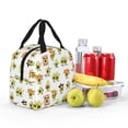 thumbnail image 4 of Yiaed Kawaii Mexican Avocado Print Insulated Lunch Bag Reusable Cute Tote Lunch Box, Leakproof Cooler Lunch Bags for Work Office Travel School Picnic, 4 of 5