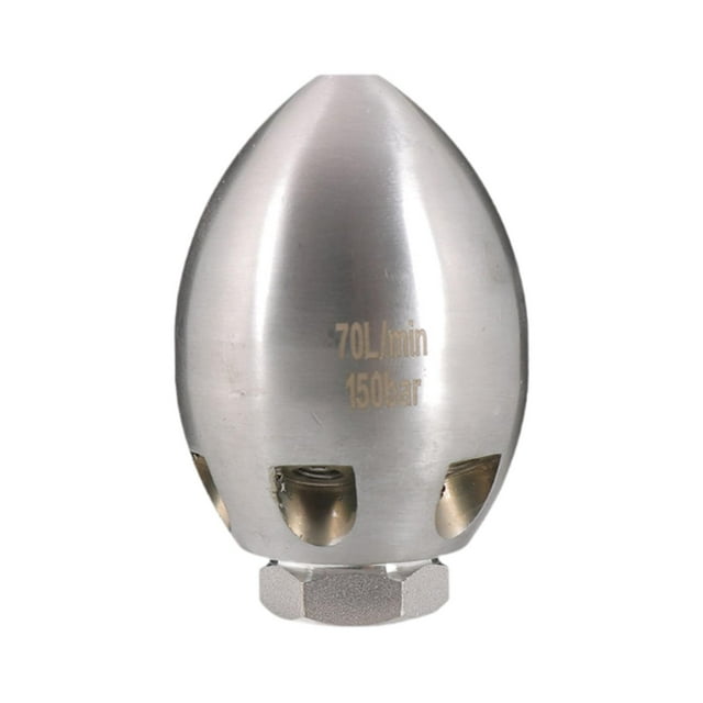 DYNWAVECA Sewer Jet Nozzle Cleaning Nozzle G1/2 G3/8 Female Thread Powerful Rotation Connector Adapter Steel Cleaning Tips Sewer Nozzle 70L