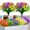 Red, Purple, Yellow, White, Purple-pink, Green, variant on Artificial Daffodils Flowers, 10 Bundles Fake Flowers with Stems, Outdoor UV Resistant No Fade Plastic Plants Faux Flowers Bouquet for Indoor Home Garden Porch Window Hanging Planter Decoration