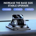 thumbnail image 4 of Dashboard Phone Cradle Mount, One-hand Operation Dashboard Mobile Phone Cradle, Non-slip 360-degree Rotation Smartphone Holder Mount, Universal for Most Cars, SUVs, Trucks (Black), 4 of 7
