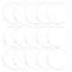thumbnail image 1 of Discos en blanco de llavero de acrílico, adornos redondos transparentes de 2.5 pulgadas para proyectos de llaveros y manualidades, 1 of 6