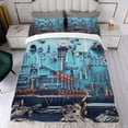 thumbnail image 4 of Herramientas Conjunto de sábanas temático, trío de piezas, cómodo y amigable con la piel, diseño único, regalo de decoración para el hogar para familiares, amigos y fans, 90 cm * 190 cm, 4 of 6