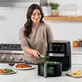 thumbnail image 4 of 6qt Digital Window Air Fryer with 12 Presets & Guided Cooking: Stainless Steel,, 4 of 8