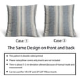 thumbnail image 3 of Blue Pillow Covers 18x18 Set of 2 Gray Grey Dot Print Striped Decorative Outdoor Pillowcases Boho Rustic Farmhouse Decorative Throw Cushion Case Decor for Couch Sofa Bed, 3 of 6