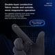 thumbnail image 3 of Guantes de ciclismo Sonducket manopla térmica impermeable azul oscuro L, 3 of 6
