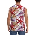 thumbnail image 4 of Fotbe Men's Coral Reef Print Men's Sleeveless Muscle Tank Tops Casual T-Shirts for Gym Workout Beach-Small, 4 of 8