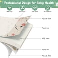 thumbnail image 4 of Baby Foam Mat Foldable Floor Play Mat for Babies,Toddlers, Infants, Reversible Waterproof Baby Crawling Mat, Portable Baby Playmat with Travel Bag for Indoor Outdoor, 4 of 11