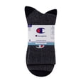 thumbnail image 2 of Champion Men’s Mid Crew Socks 6 Pack – Half Terry Cushion, Moisture-Wicking, Arch Support, Stretch Comfort, Sizes 6–12.5, 2 of 6