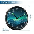 thumbnail image 3 of Voice Activated Clock with Glow Light 12 Inch Large Silent Wall Clock Battery Operated for Home Decor Beautiful Night Sky, 3 of 8