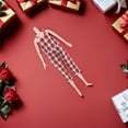 thumbnail image 2 of HONMEET Christmas Doll Outfit - Red Plaid Overalls with Suspenders - Holiday Winter Costume Clothes Accessories, 2 of 7