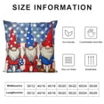 thumbnail image 6 of Nawypu 4th of July Decorations Pillow Covers Set of 2 Memorial Independence Day Decor Love American Flag Stars Stripes Patriotic Gnome Ice Cream Throw Pillow Covers Decorative for Home, 6 of 6