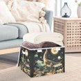 thumbnail image 3 of Yayeee Collapsible Storage Bin with Lid Fabric Closet Decorative Basket with Handles, Black Dinosaur, 3 of 7