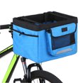 thumbnail image 2 of Tomshine Foldable Front Basket Removable Bike Pet Basket Pet Dog Cat Carrier Camping Tote Bag, 2 of 7