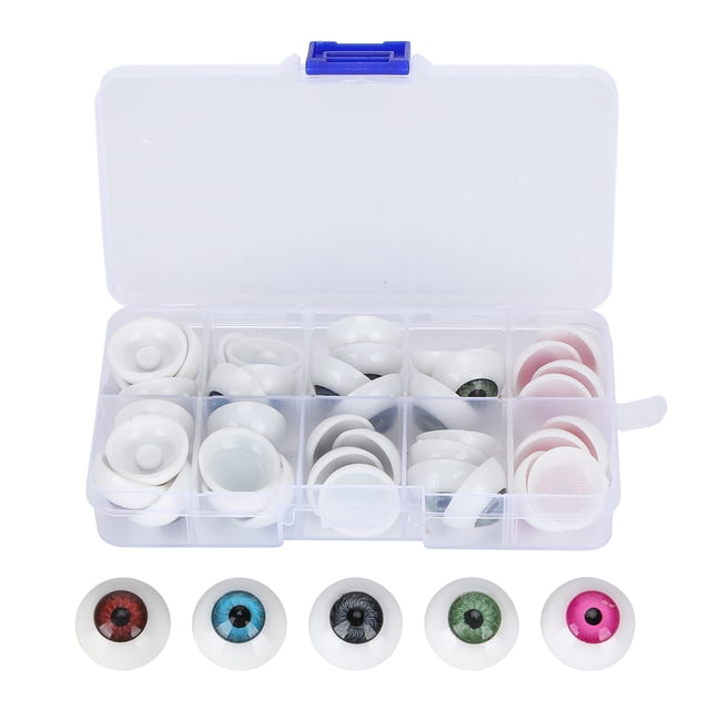 Poupée Globes de Yeux Demi-Ronds Yeux en Plastique Yeux Colorés Innovation Moderne