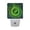 Fluorescent Green Spiral Vortex, variant on 2PCS LED Night Light Auto On/Off Sensor Warm Light Dusk to Dawn for Home Stairs Bathroom Decor Fluorescent Green Spiral Vortex