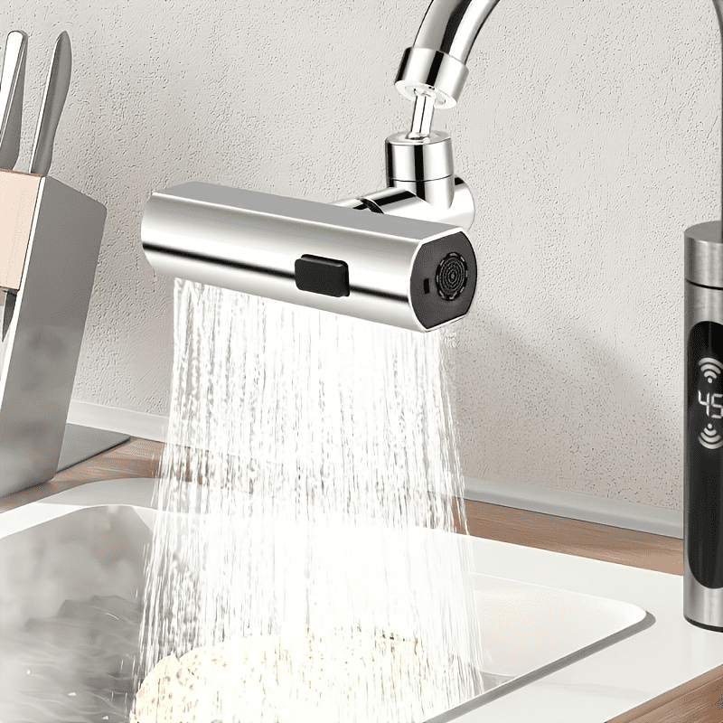3-Mode Faucet Aerator Adapter, Universal Water Saving Sprayer Nozzle for Kitchen, Bathroom and RV