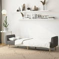 thumbnail image 3 of vidaXL 2-Seater Sofa Bed Dark Gray Fabric, 3 of 9