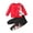 Bsets114-Red, variant on UAYOTSE Toddler Boys Christmas Holiday Clothes Santa Reindeer Penguin Print Sweatshirt Jogger Pants Winter Set Size 1-2 Years