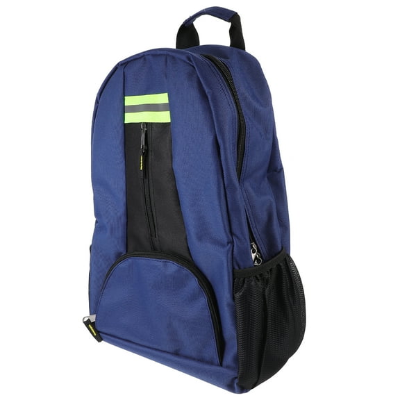 Multifunctional Tools Hardwar Backpack Electrician Bag Repair Kit Canvas Thickened Shoulders Bag Maintenance Kit Storage Pouch (Blue)