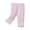 Pink, variant on Coerni Girls Leggings Cute Flower Patch Elastic Waist Tights Soft Slim Fit Capri Pants Kids Spring Fall Fashion Casual Wear