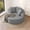 Gray, variant on 50" Oversized Lounge Chair Round Cloud Deep Seat Accent Chair Plush Corduroy Boneless Sofa Chair, Small Couch for Living Room Bedroom, No Assembly Required (Gray Couch)