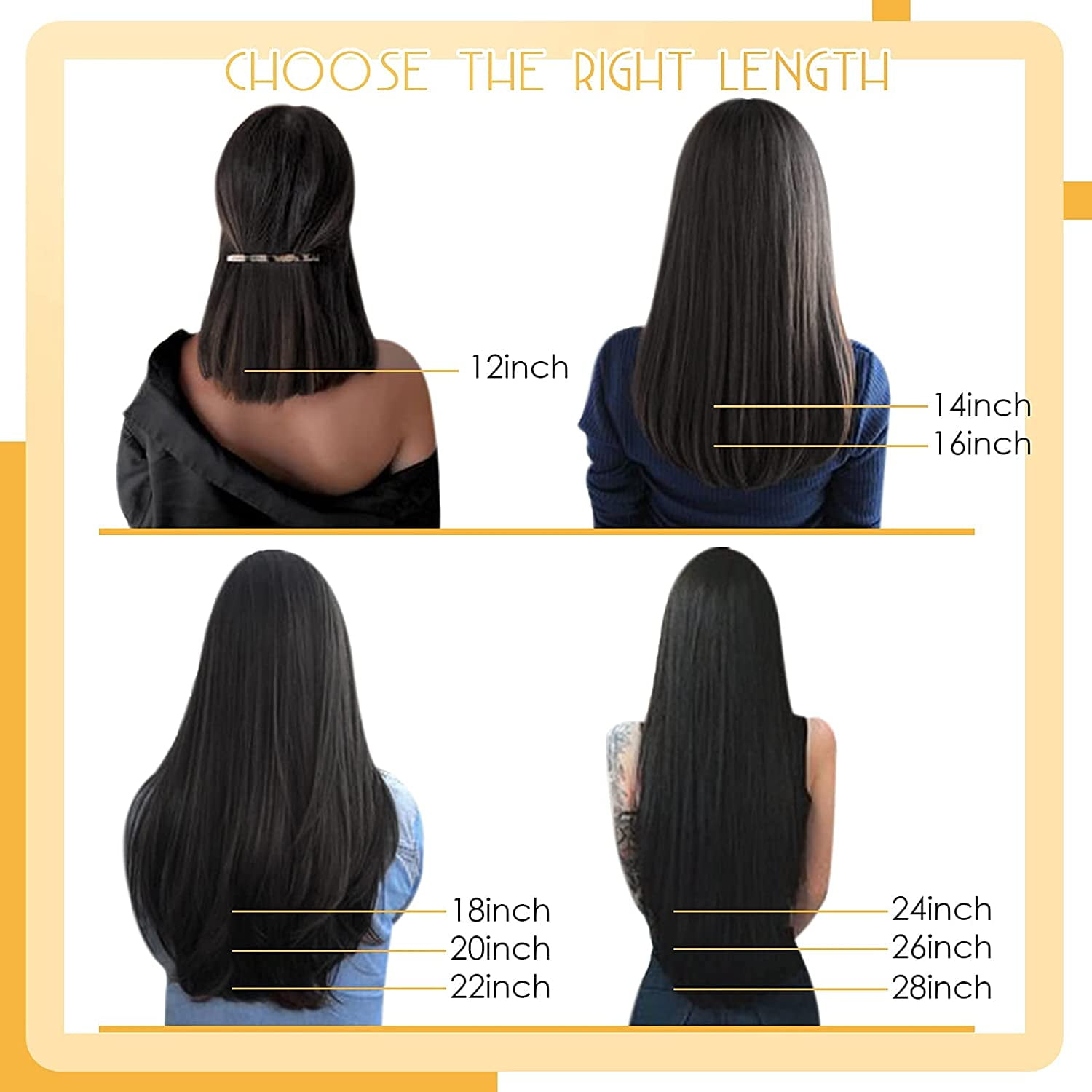 Sunny Tape in Extensions 24 inch Human Remy Hair Medium Brown and Caramel  Blonde Highlights 20pcs 50g - Walmart.com
