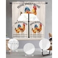 thumbnail image 3 of Farmhouse Rooster Kitchen Curtains Sets 24 Inch Length with Valance, Watercolor Cute Animals Retro Art Swag Valances and Tiers Curtain Set Drapes Swag Curtains for Living Room, Bathroom, Bedroom, 3 of 6